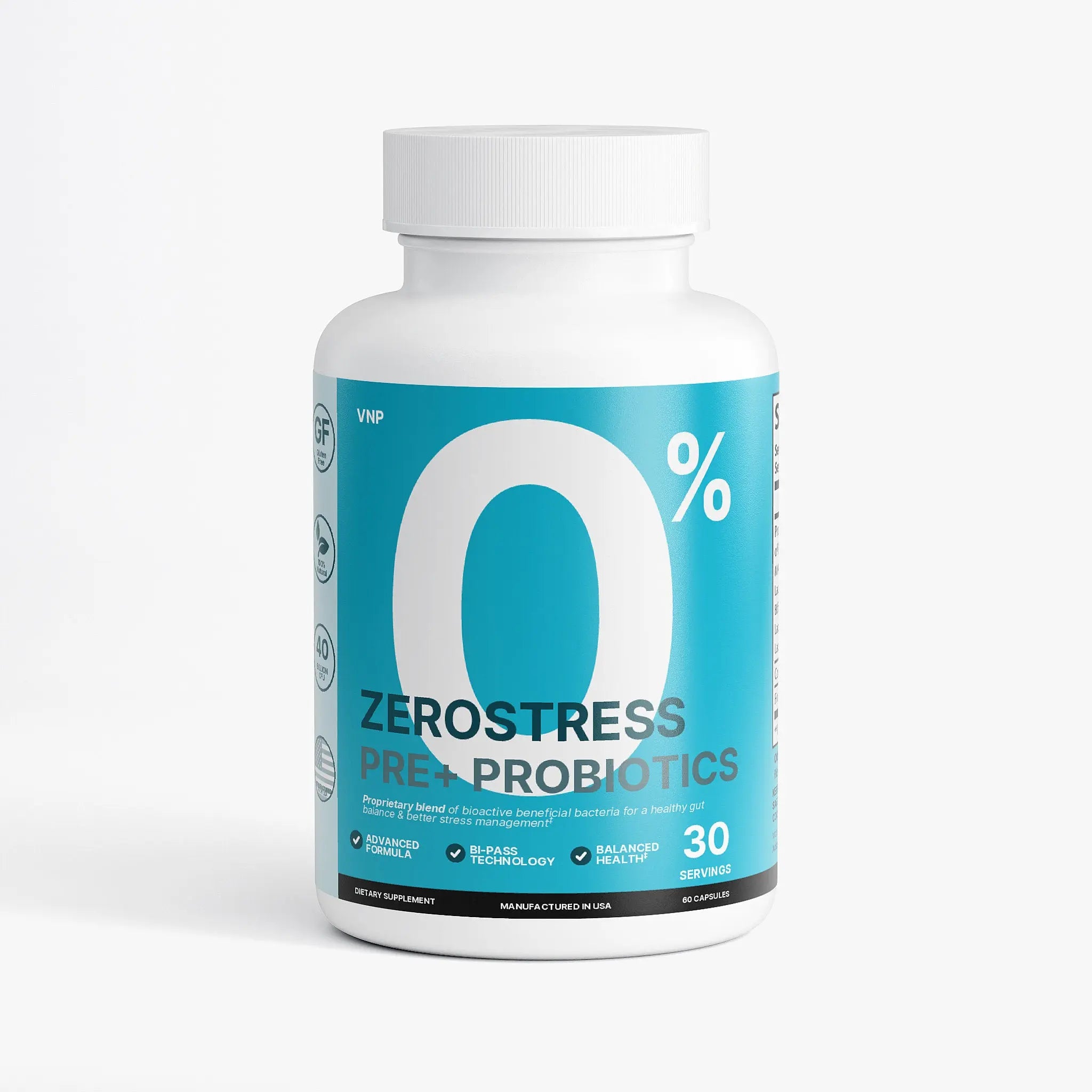 ZeroStress Pre+ Probiotics Vantelle