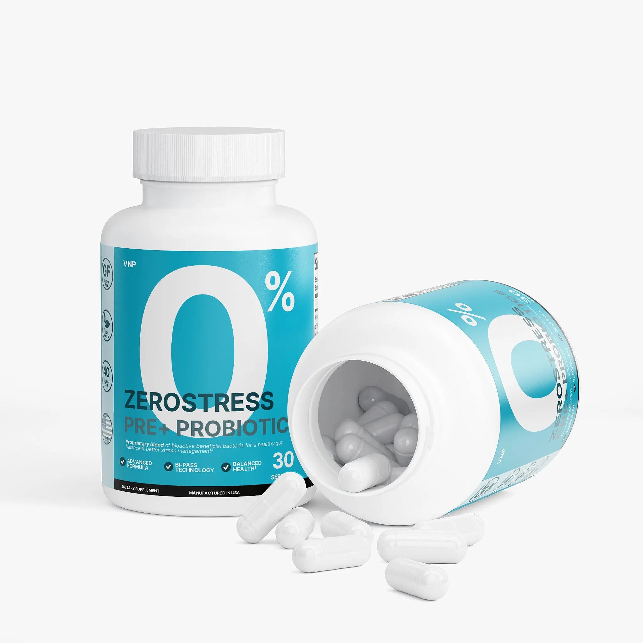 ZeroStress Pre+ Probiotics Vantelle
