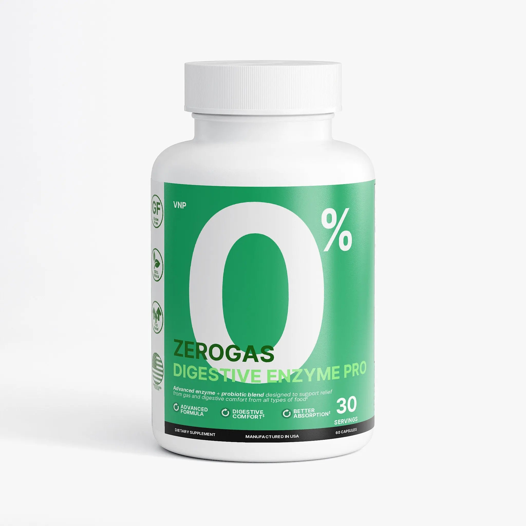 ZeroGas Digestive Enzyme Pro Vantelle