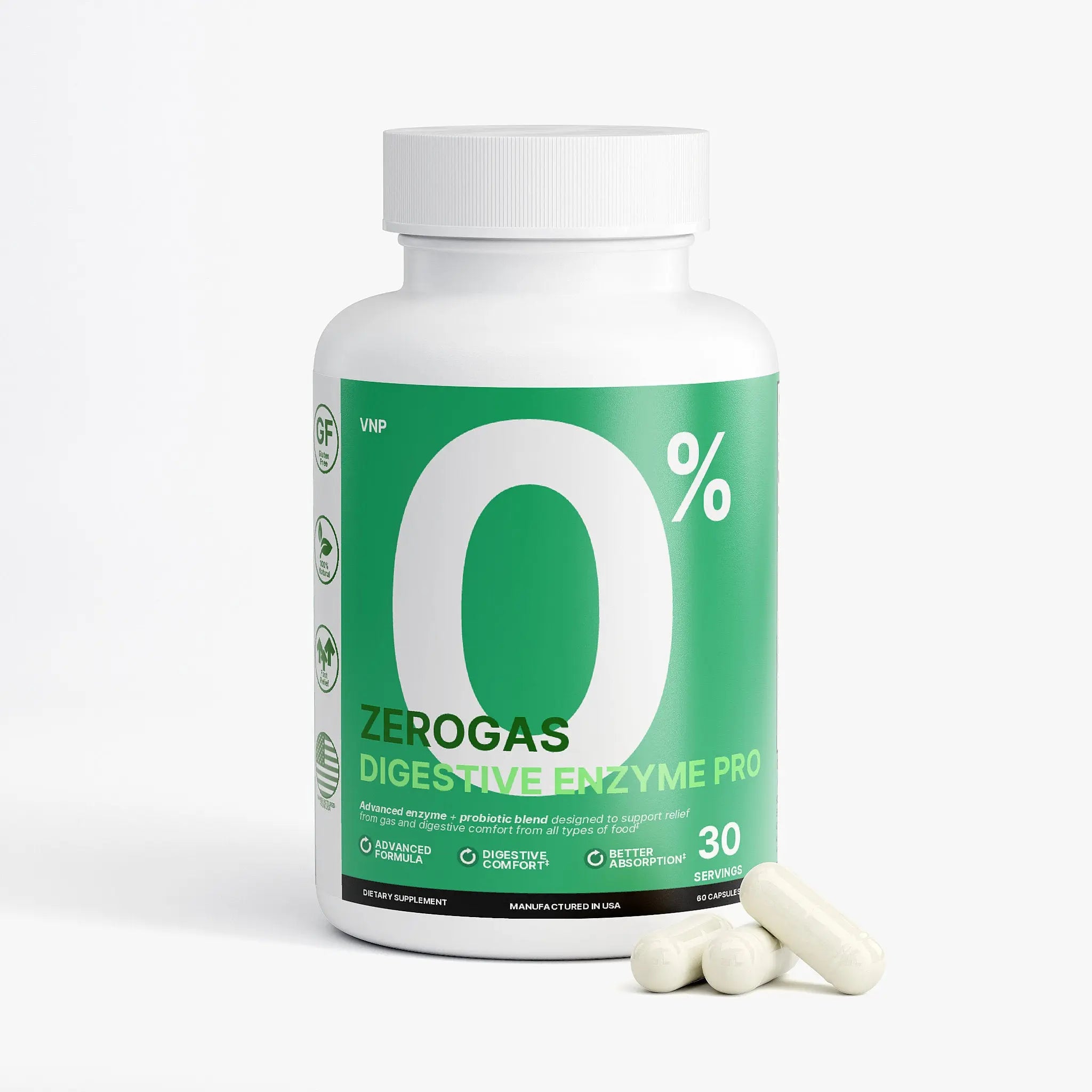 ZeroGas Digestive Enzyme Pro Vantelle