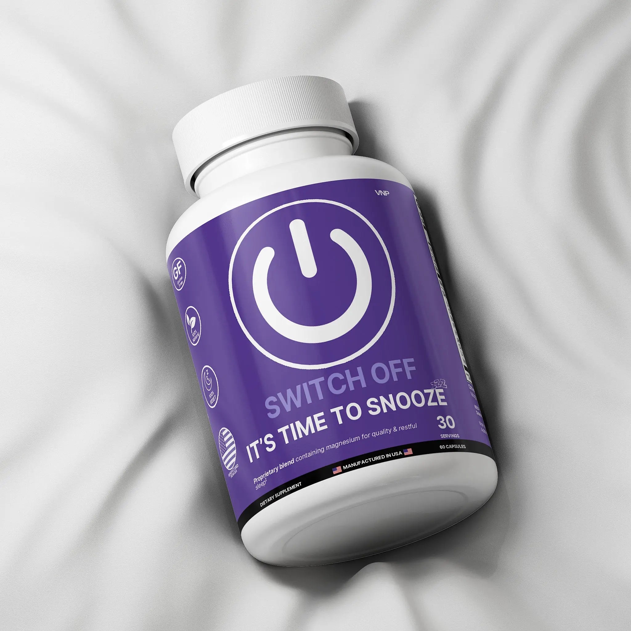 It's Time To SNOOZE with Magnesium - 30 Servings Vantelle
