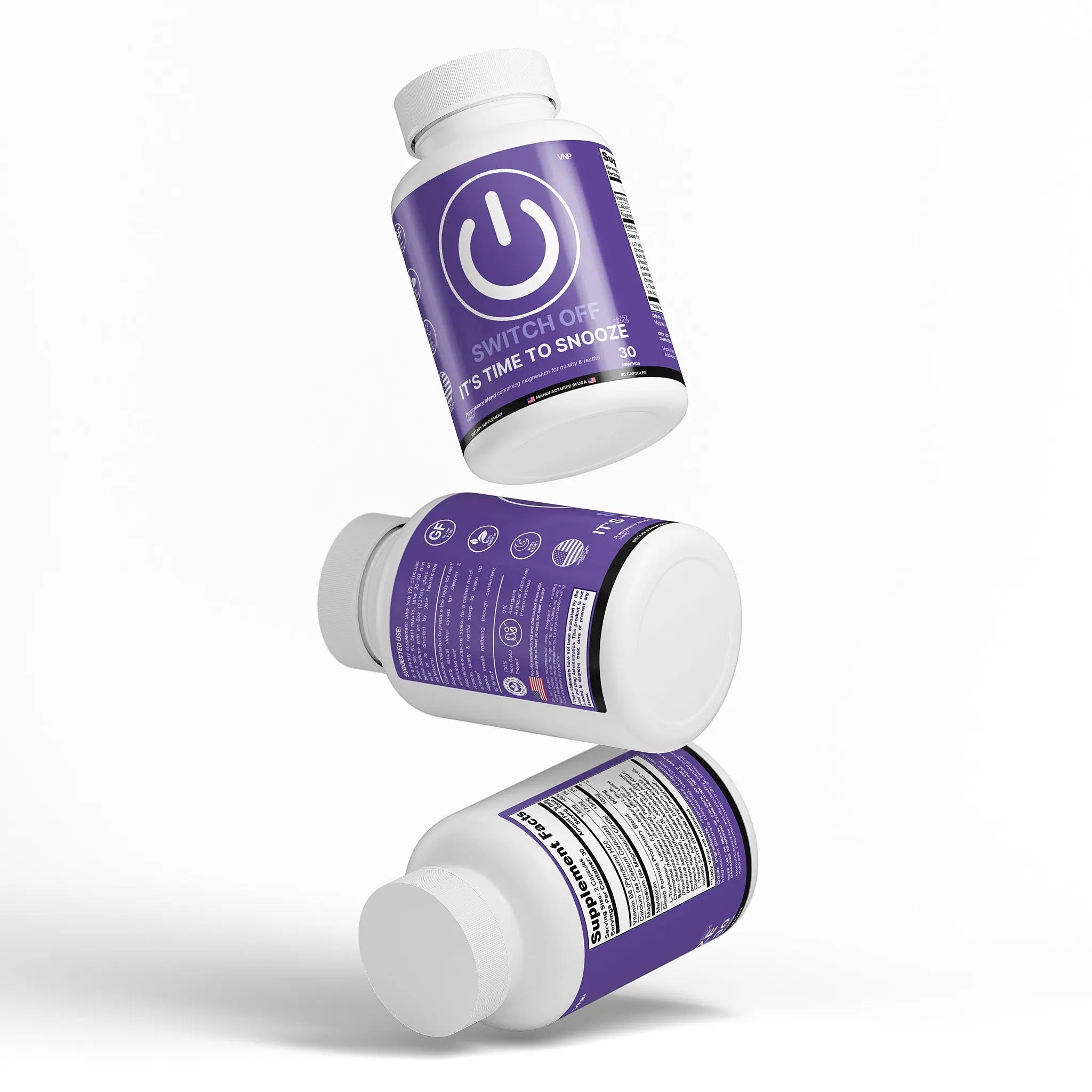 It's Time To SNOOZE with Magnesium - 30 Servings Vantelle