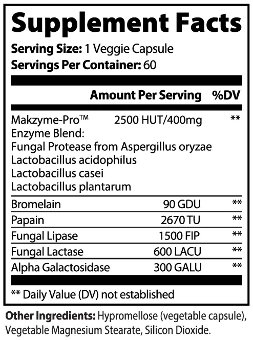 ZeroGas Digestive Enzyme Pro Vantelle