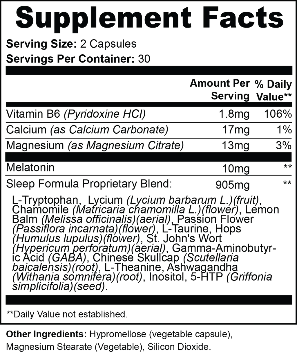 It's Time To SNOOZE with Magnesium - 30 Servings Vantelle
