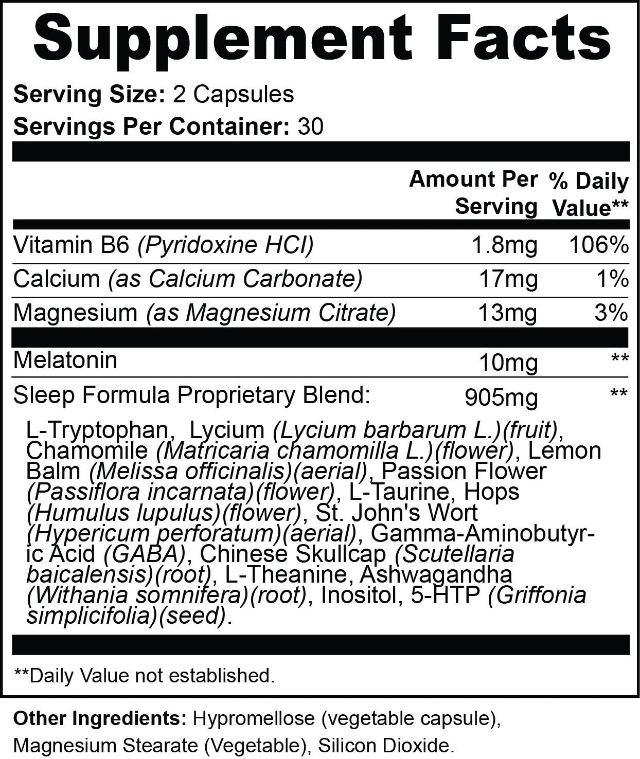 It's Time To SNOOZE with Magnesium - 30 Servings Vantelle